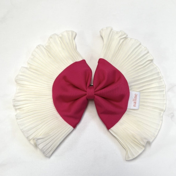 Lazo Aura Blanco Fucsia
